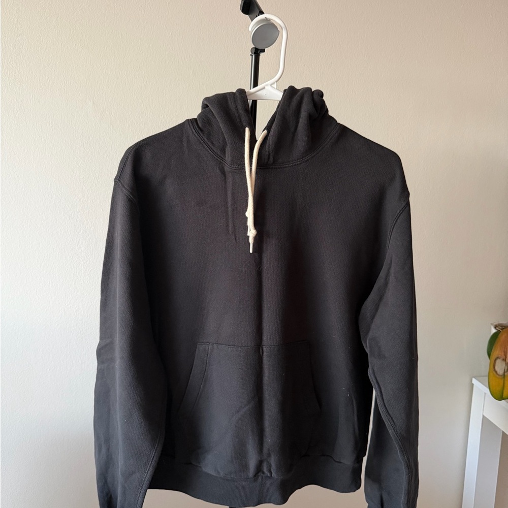 Buck Mason Black Crewneck Hoodie Pullover